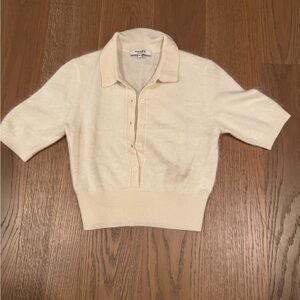 Naked Cashmere brushes cashmere crop top